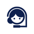 Symbol einer freundlichen Mitarbeiterin mit Headset, die Kunden unterstützt, in einem liebevollen Kundenservice-Umfeld