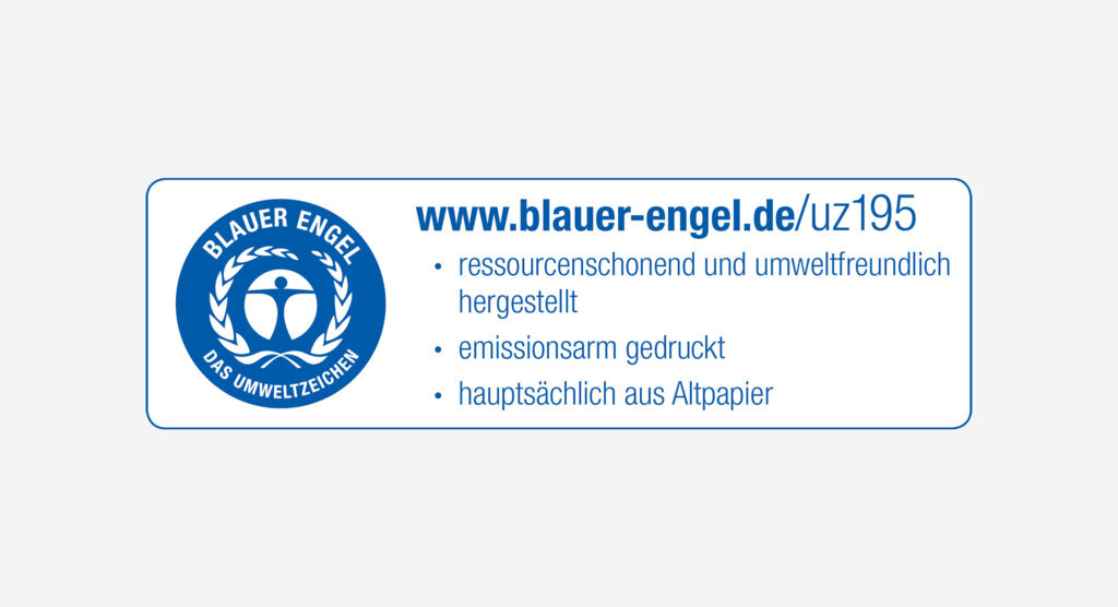 Logo Blauer Engel Umweltzeichen